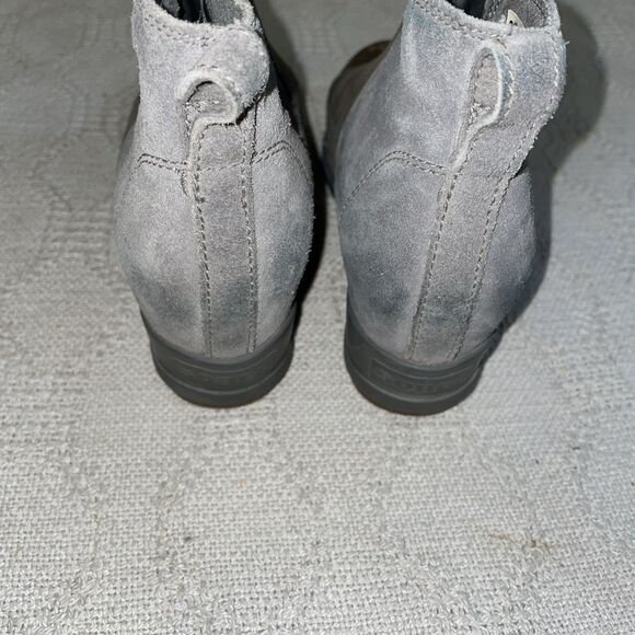 Sorel Women’s Ankle Boots Size 5 M Gray Leather Hiking Rugged - Picture 10 of 12